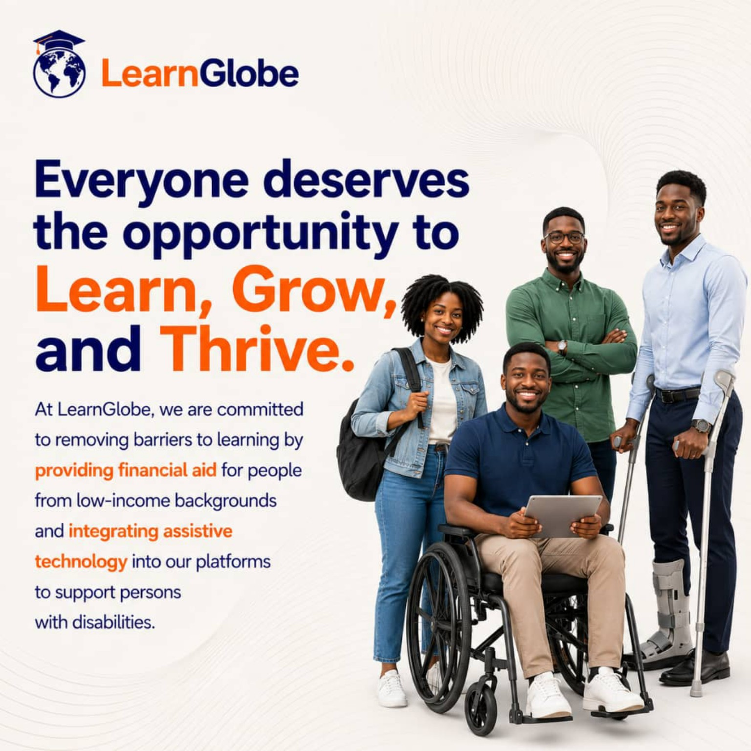 Illustration representing inclusive access to digital learning.